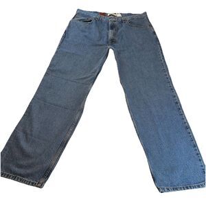 Levis 550 Jeans Mens 40x32 Blue Relaxed Fit Medium Wash Denim Work NWT